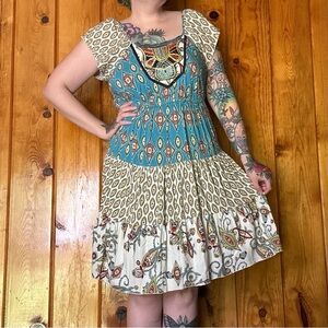 Live And Let Live Bohemian Patterned Dress